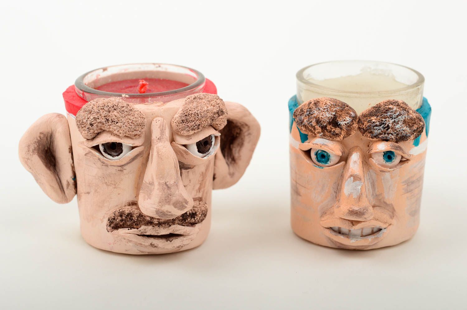 Beautiful unusual candlestick designer ceramic decor handmade lovely accessories photo 2