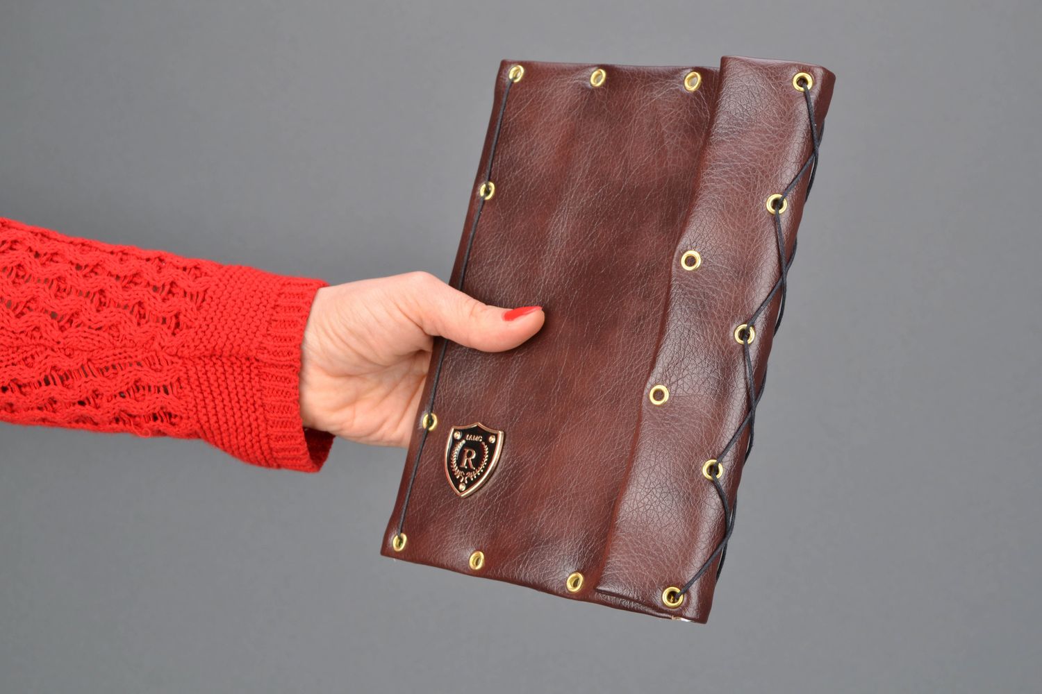 Leather notebook for man photo 2