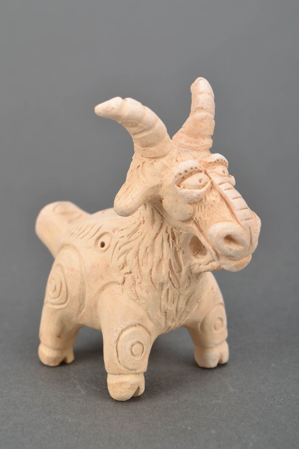 Ceramic whistle Goat photo 1
