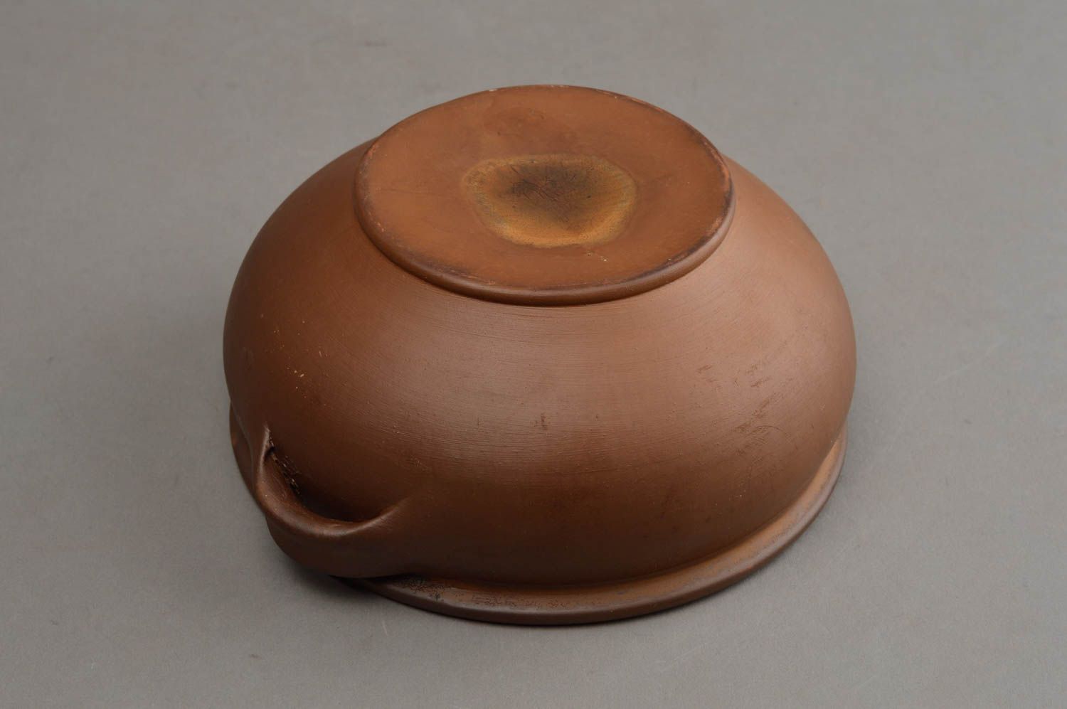 Sopera de cerámica hecha a mano cuenco para sopa vajilla original de barro foto 4