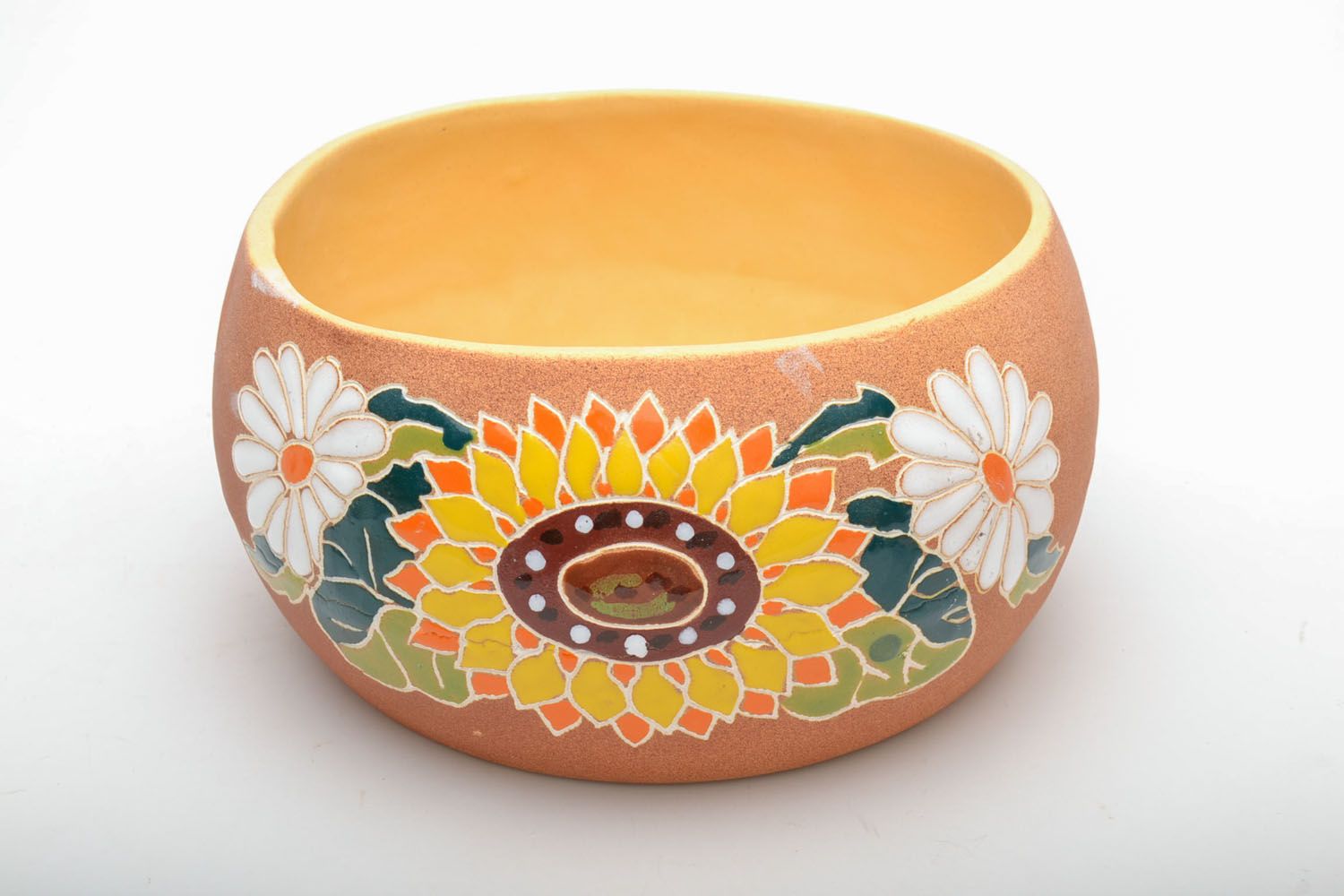 Ceramic bowl Flowers photo 2
