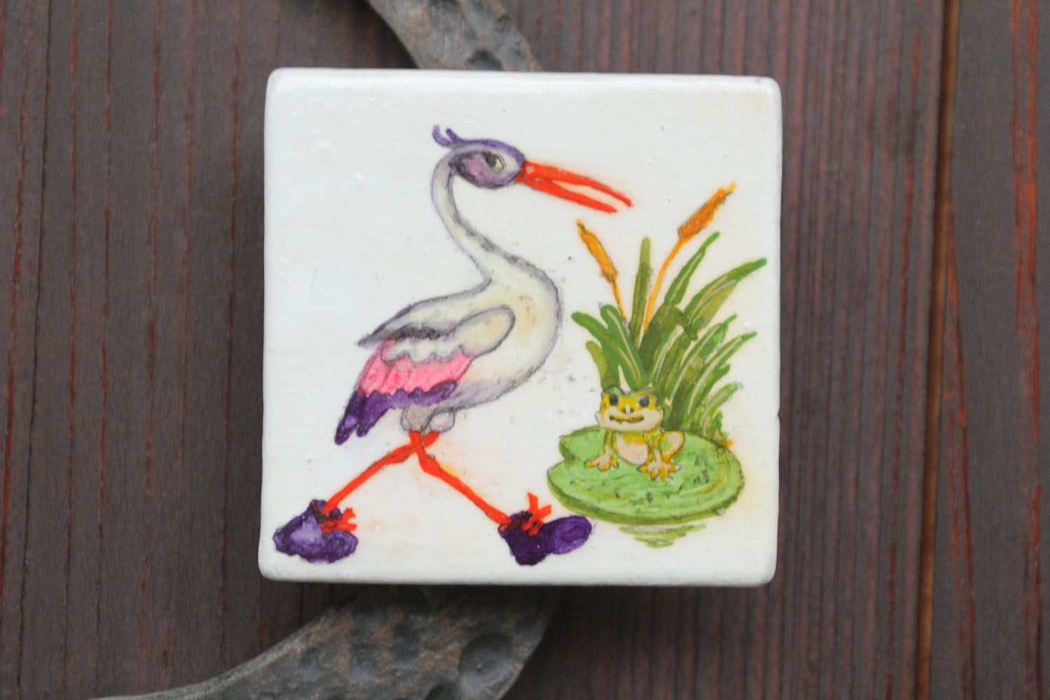 Homemade fridge magnet with pattern photo 1