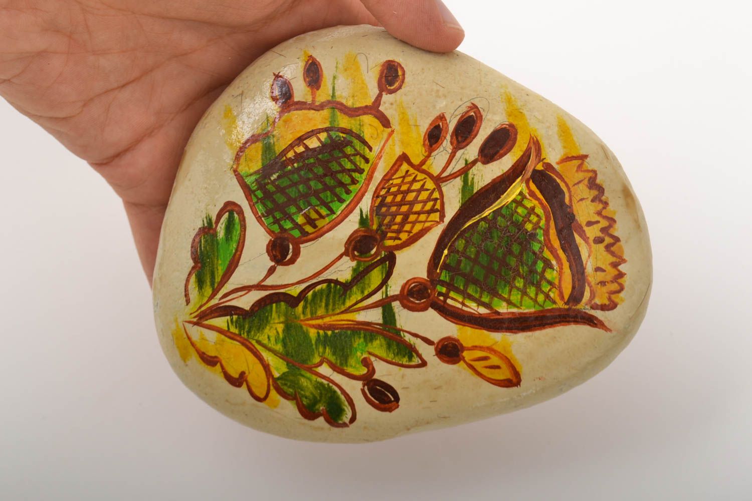 Handmade painted pebbles stone art painted stones gift ideas decorative use only photo 4