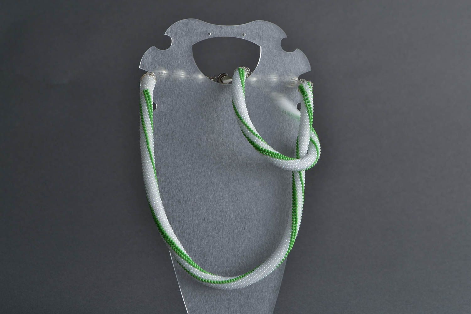 Handmade Schmuckset aus Glasperlen Collier und Armband 2 Stück Designer Schmuck foto 5