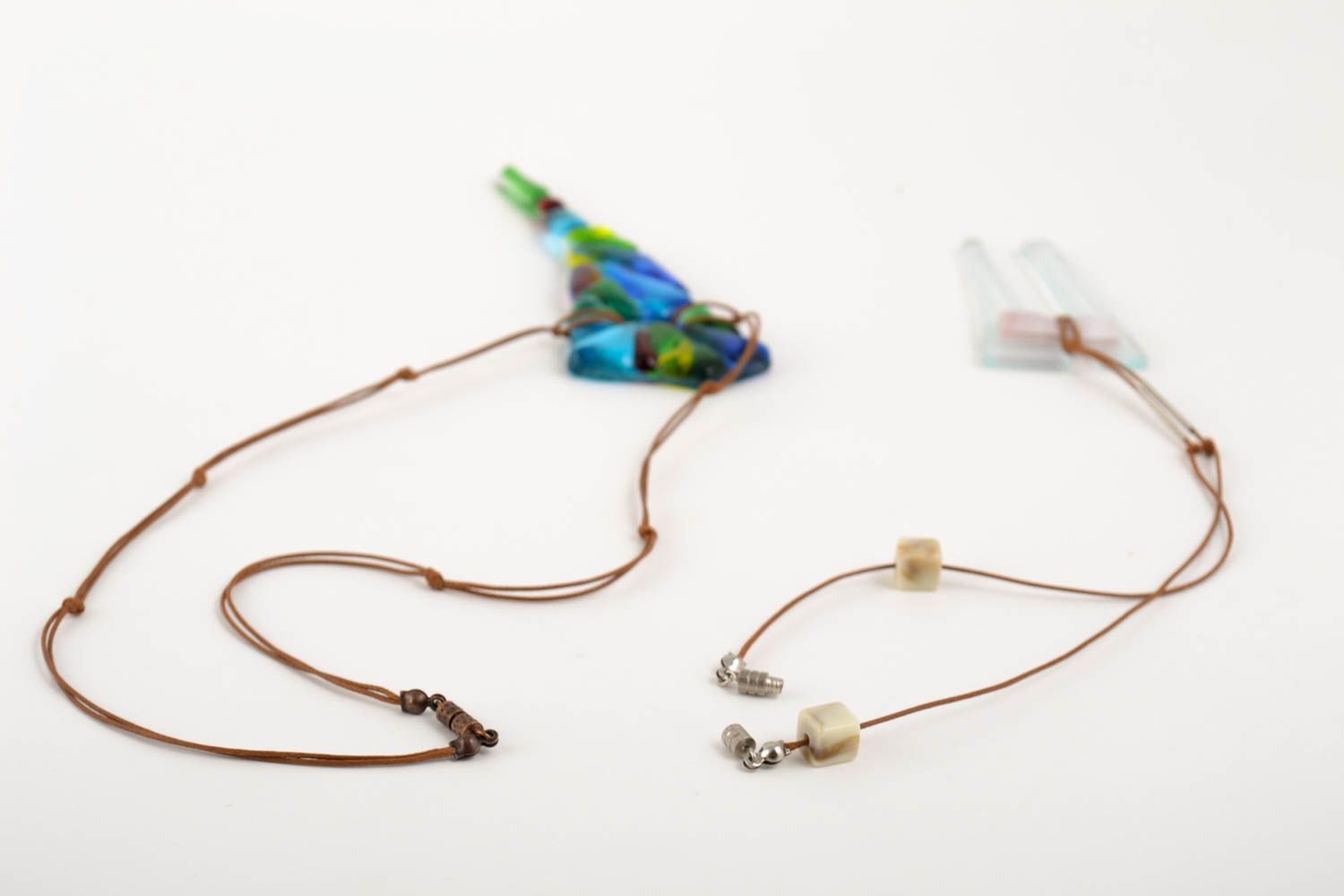 Handmade stylish pendants 2 designer glass pendants cute elegant jewelry photo 4