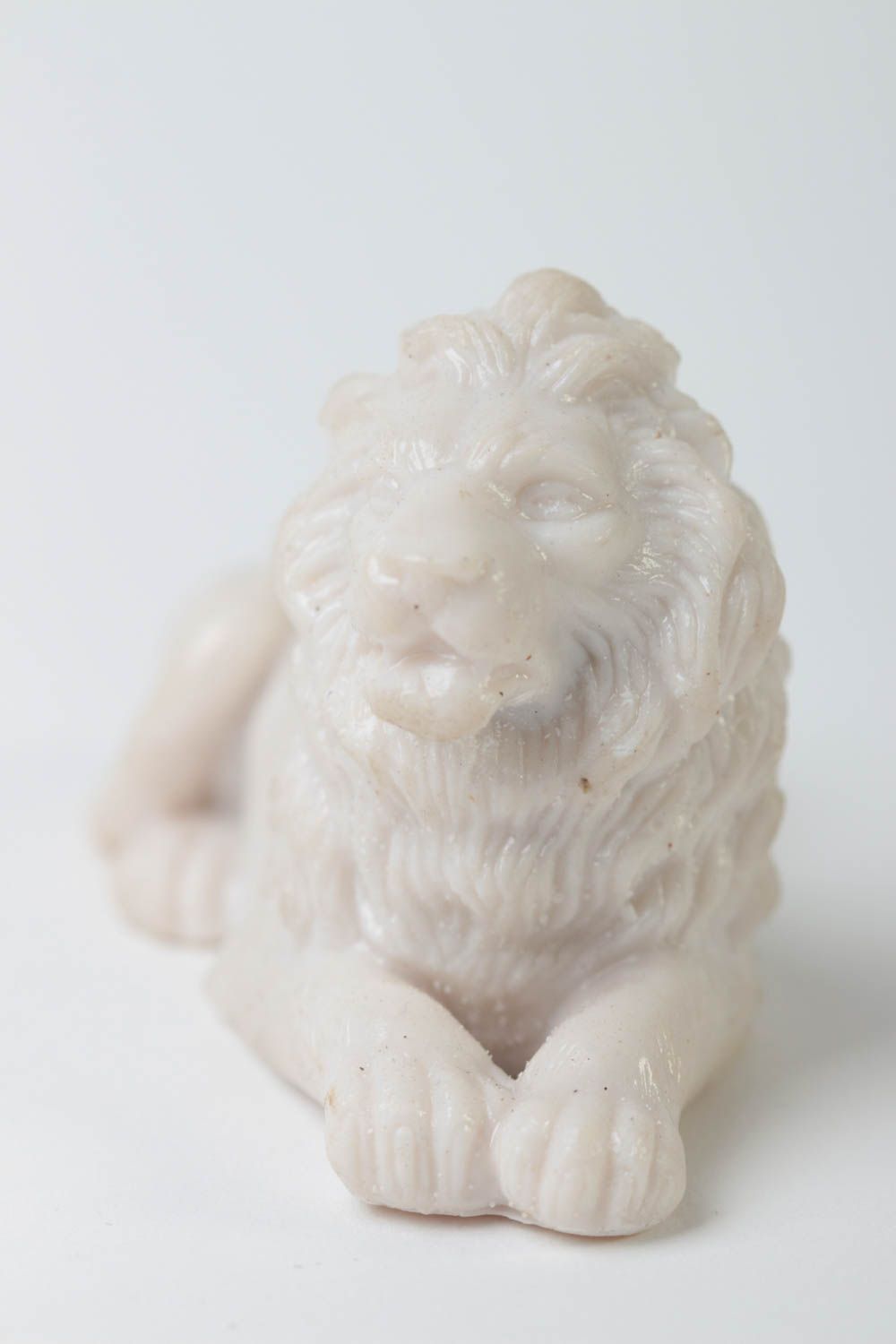 Figurine à peindre fait main Petite statue Déco maison sous forme de lion photo 2