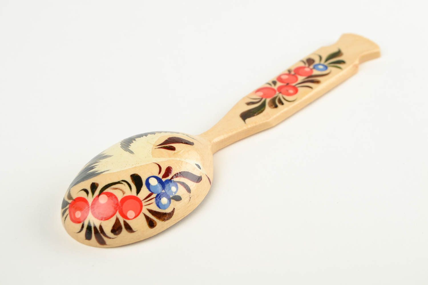 Cuchara de madera hecha a mano regalo original utensilio de cocina con ornamento foto 5