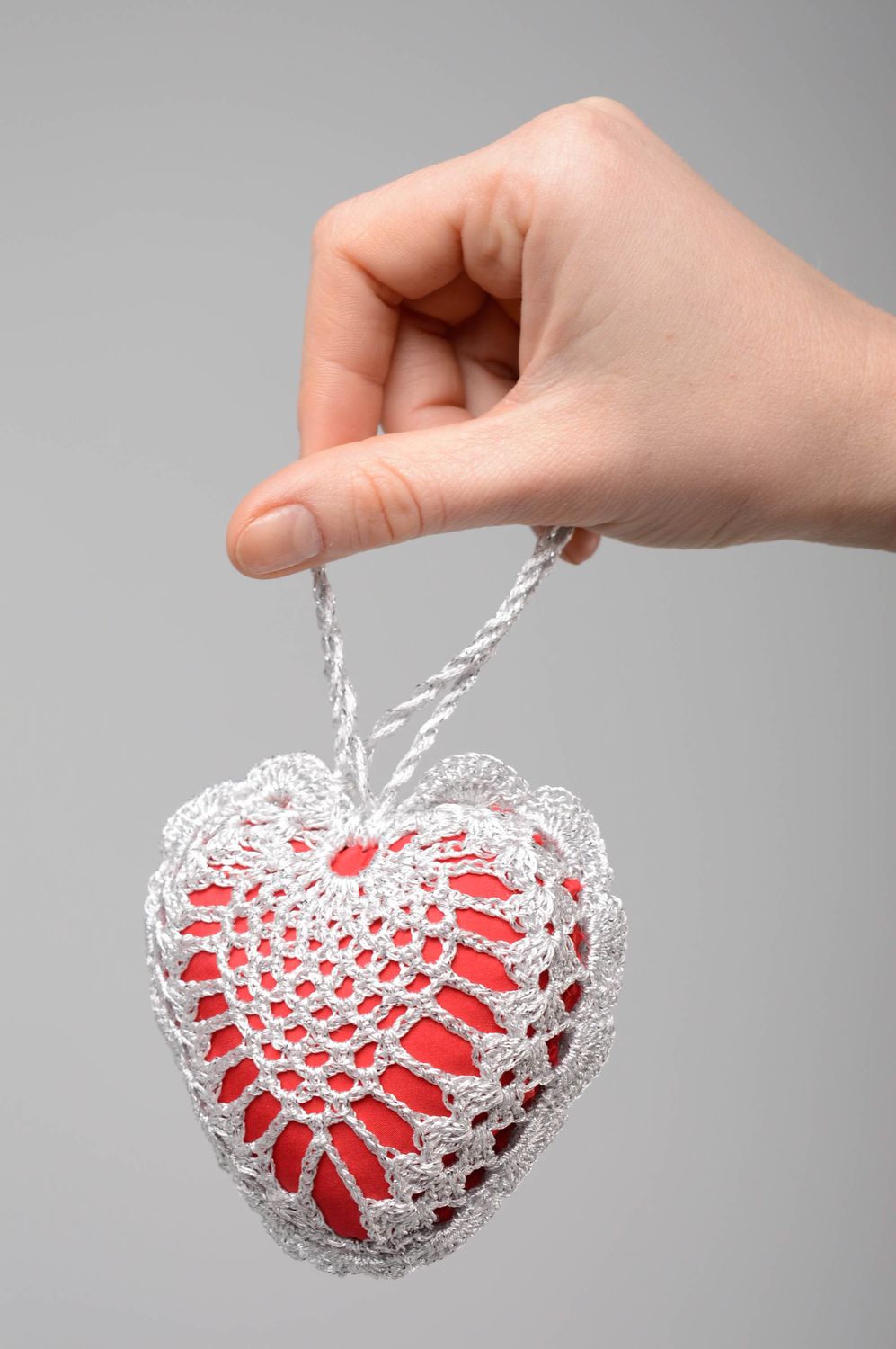 Crochet interior pendant heart photo 4