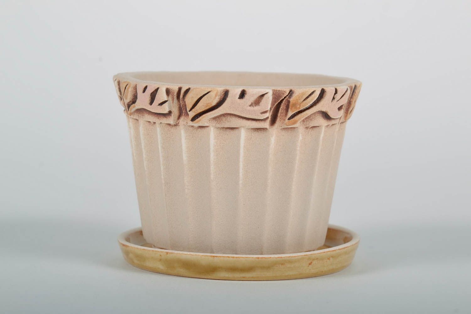 Vaso fatto a mano vaso per fiori in ceramica attrezzi per giardinaggio
 foto 2