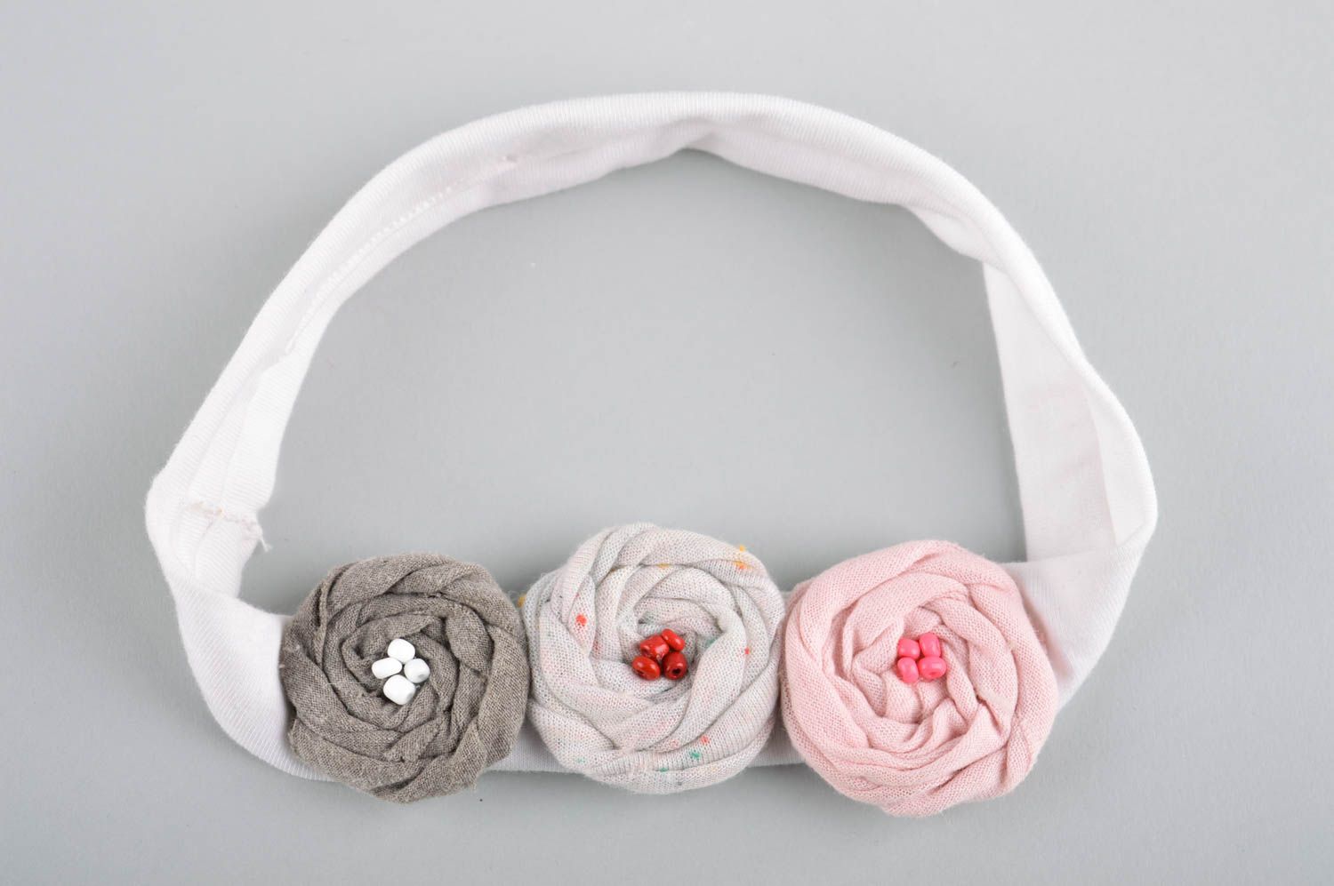Handmade Mädchen Haarschmuck Haarband mit Blume Accessoire für Haare elegant foto 5