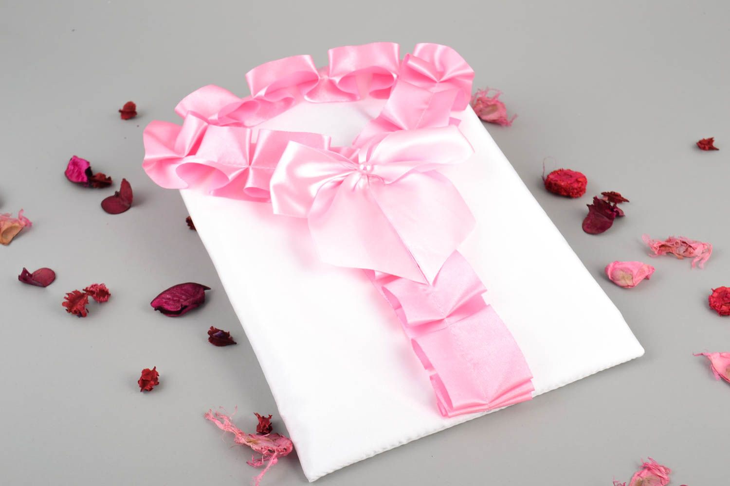 Конверт ручной работы красивый конверт из атласа свадебный конверт для денег фото 1