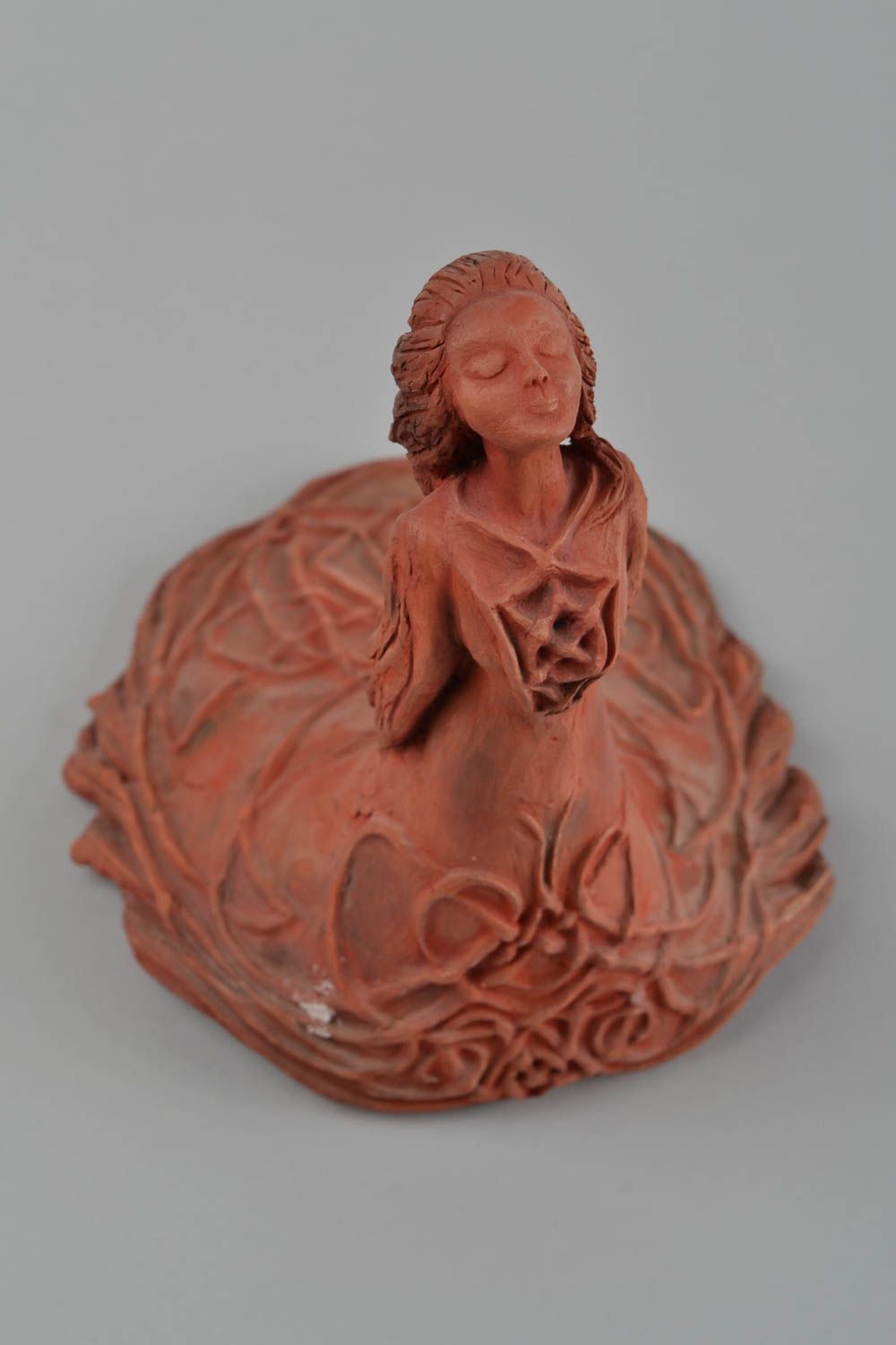 Statuette décorative Figurine fait main en céramique Déco maison Femme photo 5
