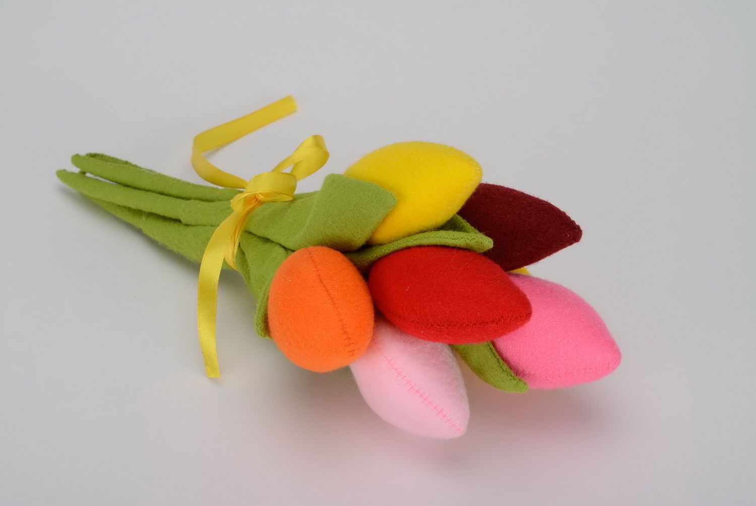 Soft toy Bouquet of tulips photo 5
