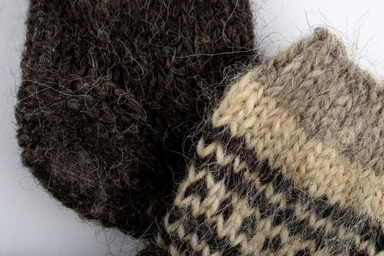 Calzini di lana per donna fatti a mano Abbigliamento da donna Calzini neri
 foto 3