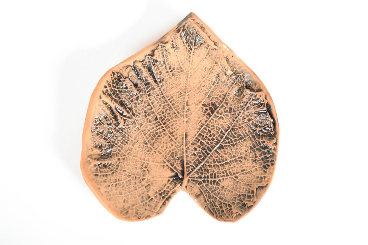 Decorative clay leaf photo 5