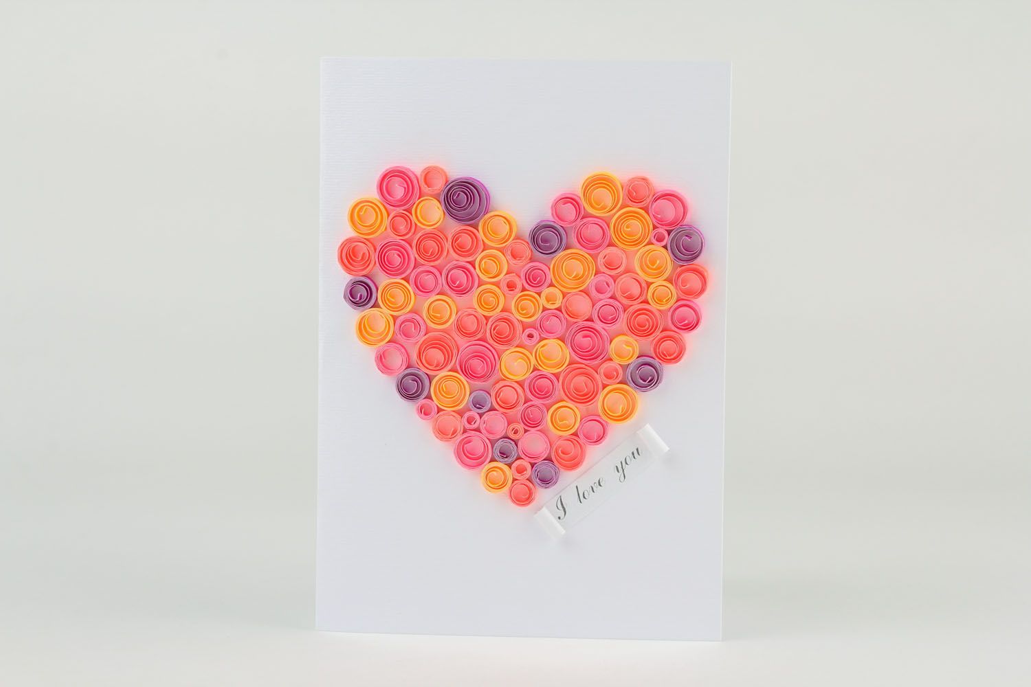 Quilling paper greeting card photo 3