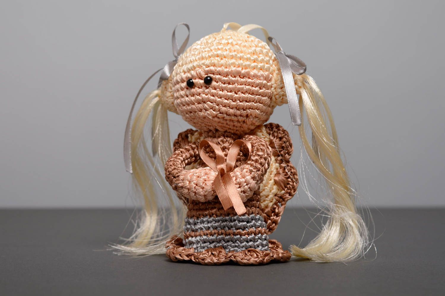 Crochet doll with bell photo 1