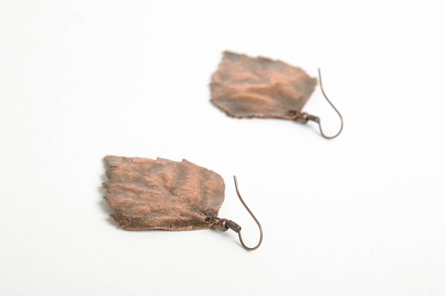 Beautiful handmade copper earrings metal earrings cool jewelry designs photo 3