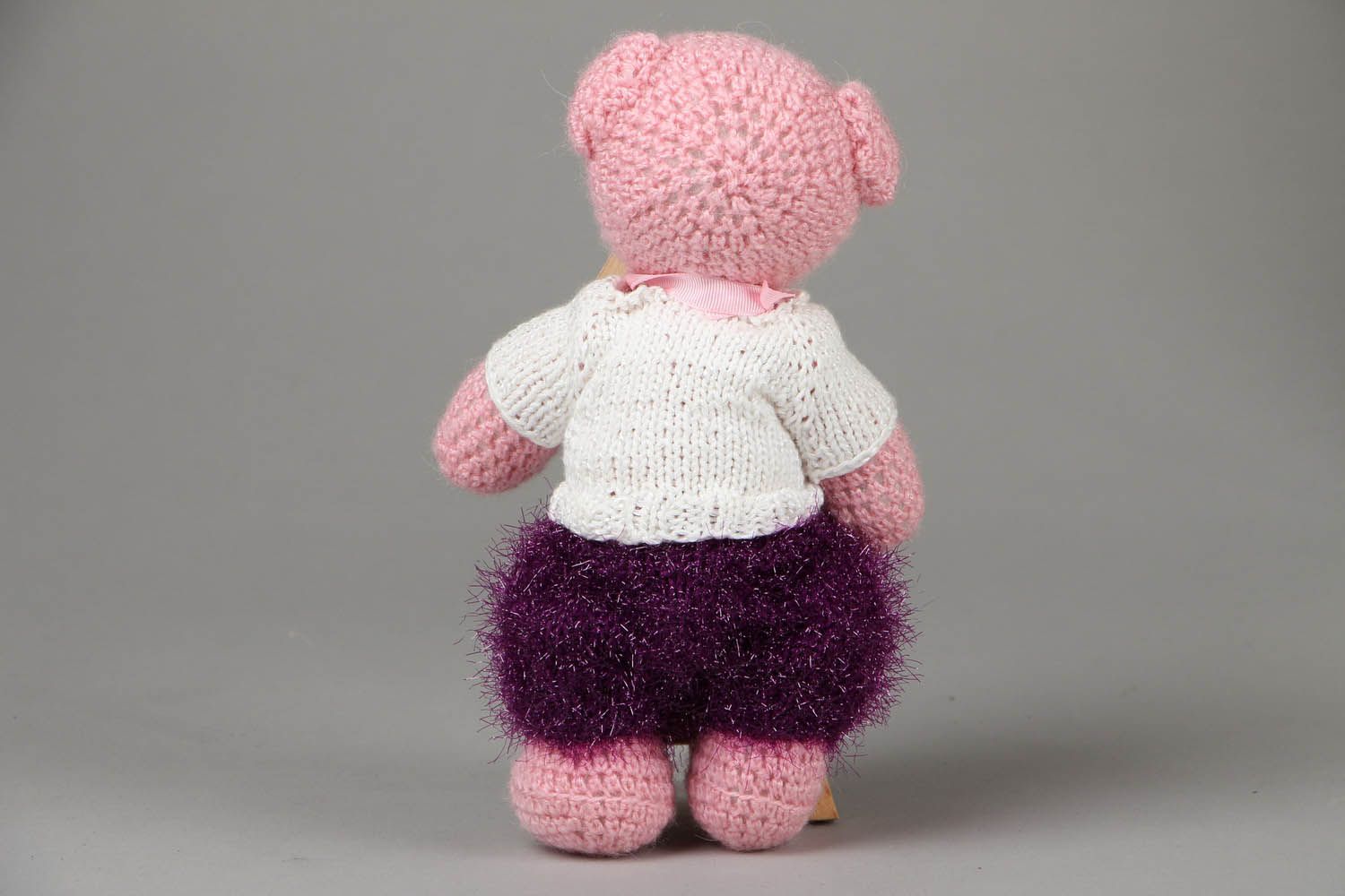 Crocheted toy Pig photo 3