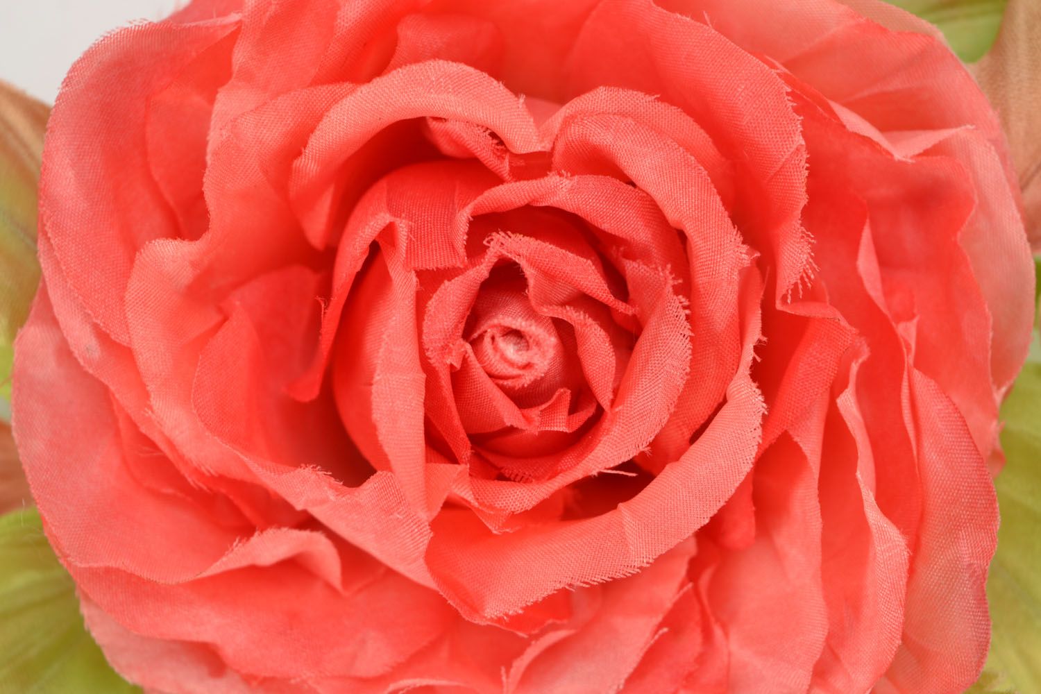 Broche en tissu de soie artificielle Rose photo 3