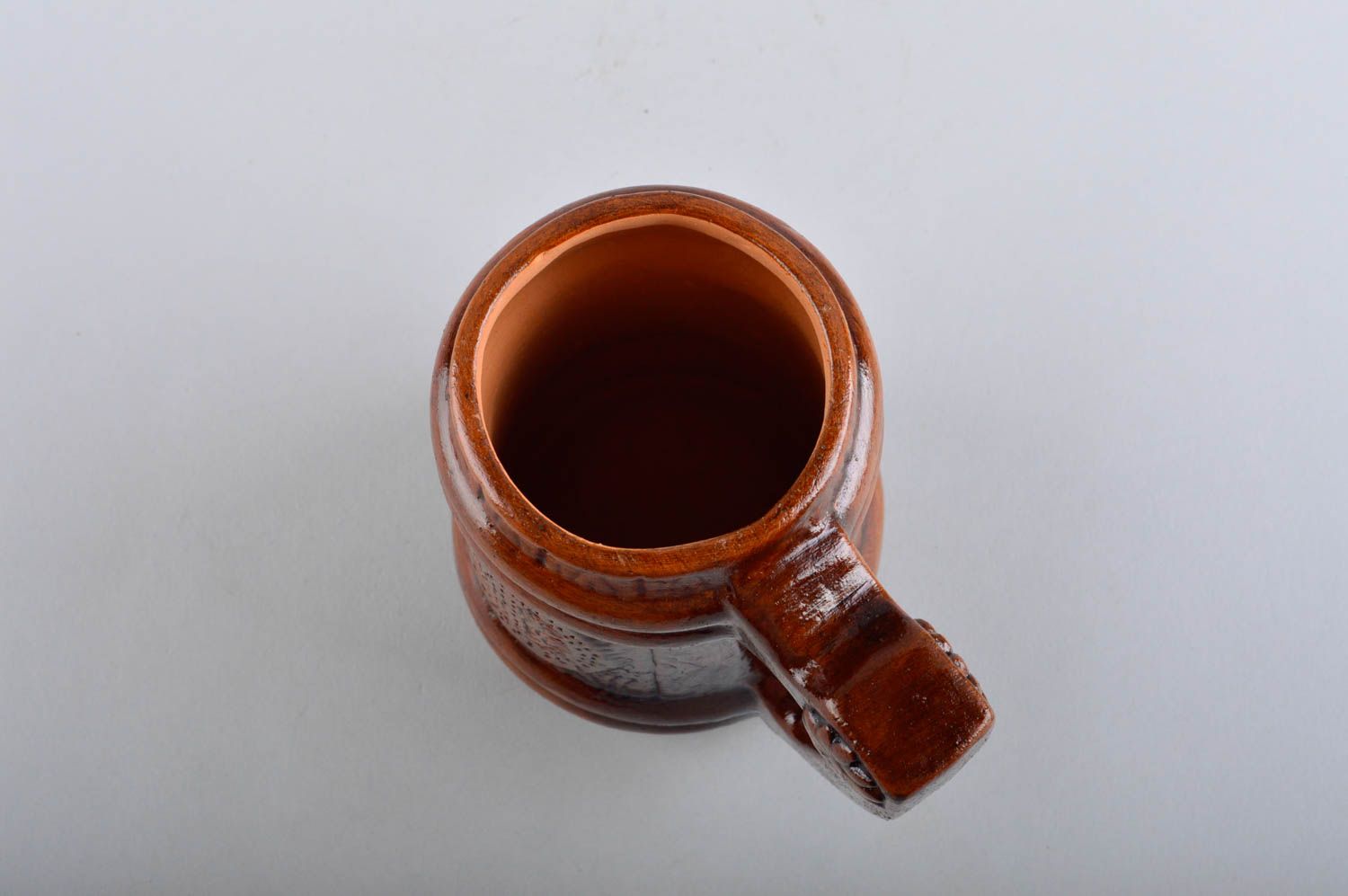 Handmade beer mug ceramic beer mug clay tableware designer interior pottery photo 4