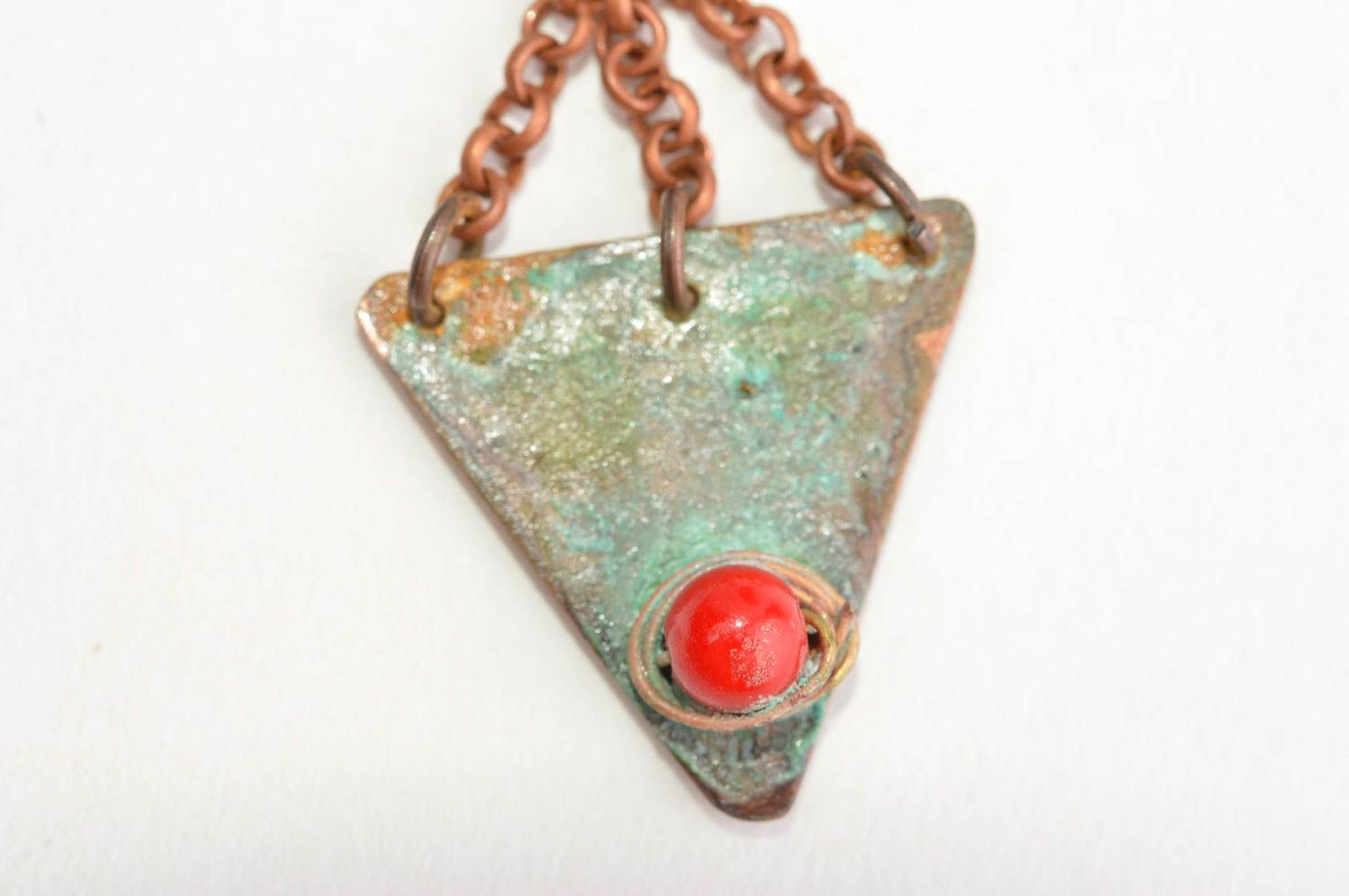 Handmade pendant designer accessory neck pendant copper jewelry gift ideas photo 4