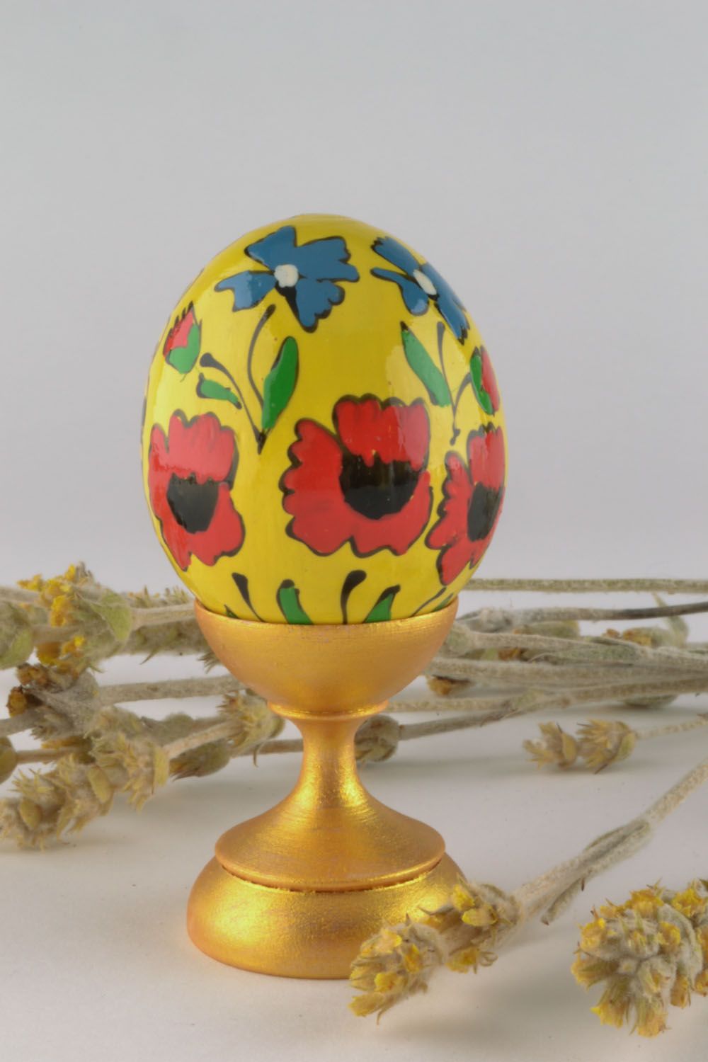 Decorative egg with painting photo 1