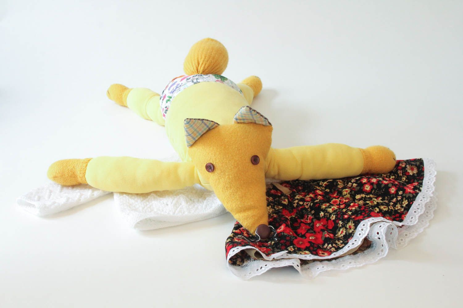Мягкая текстильная игрушка-подушка Лиса фото 3