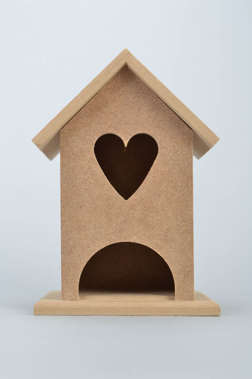 Unbearbeitetes Sperrholz Miniatur Haus für Teebeutel für Handarbeit und Dekoration foto 3
