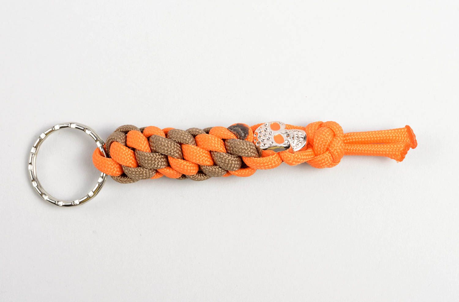 Handmade Paracord Schlüsselanhänger Frauen Accessoires Schlüssel Schmuck orange foto 4