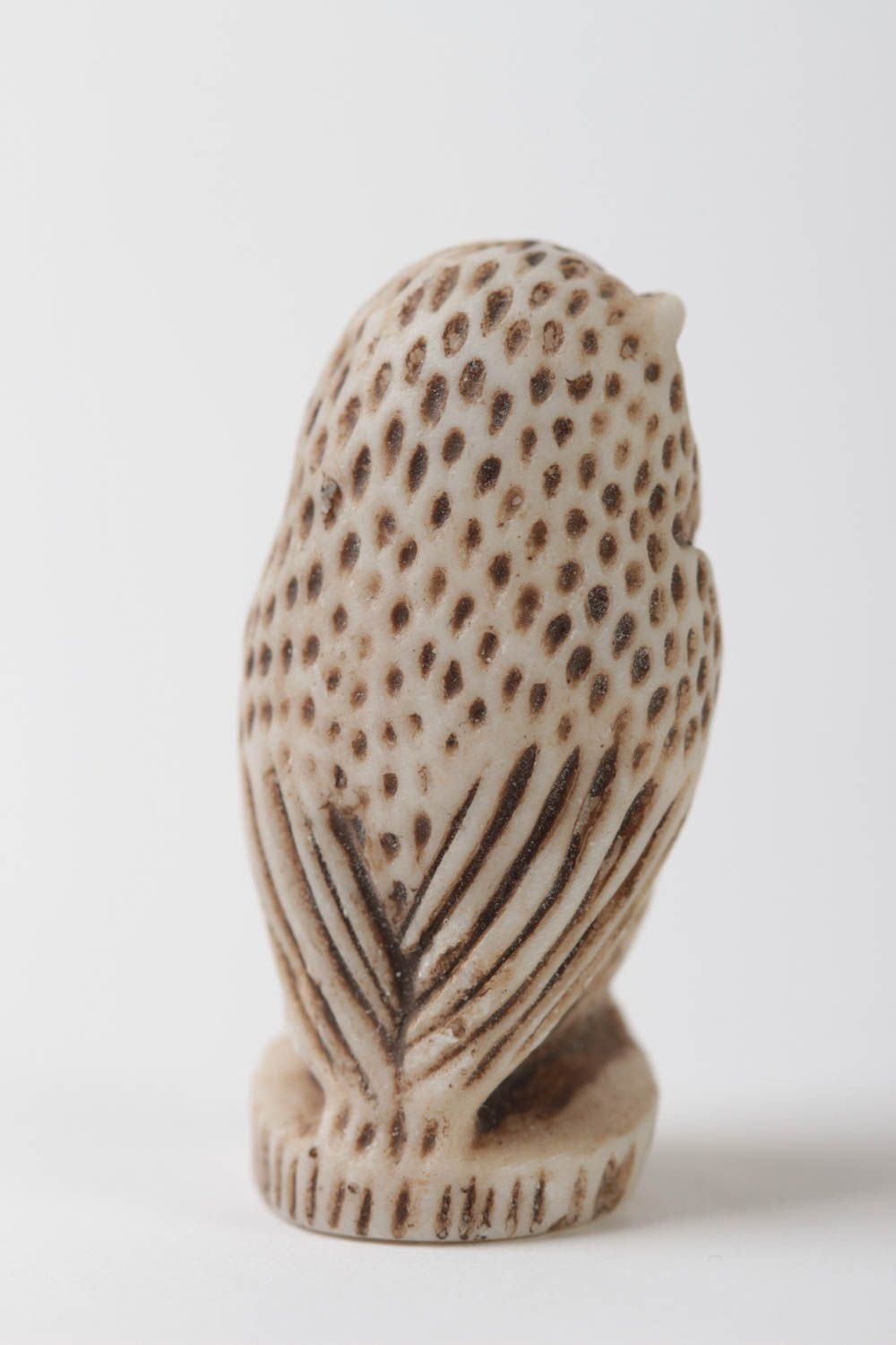 Owl figurine handmade decorations coffee table decoration polymer resin  photo 4