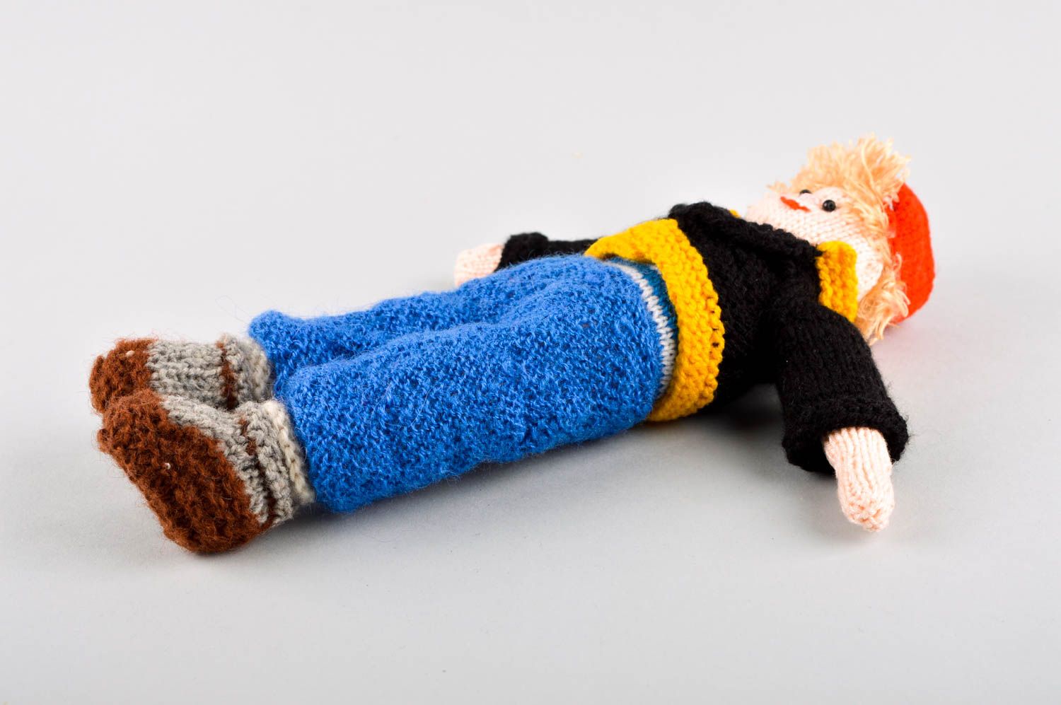 Jouet tricoté Peluche faite main Cadeau enfant design unique formidable photo 4