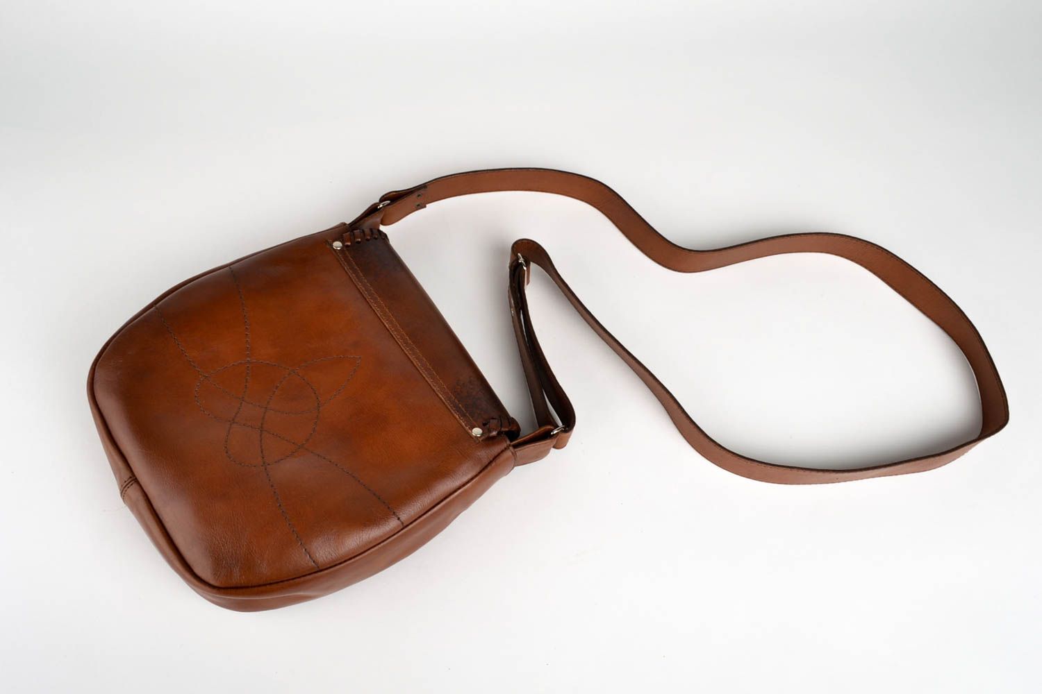 Bolso de cuero hecho a mano con imagen accesorio de moda regalo personalizado foto 2