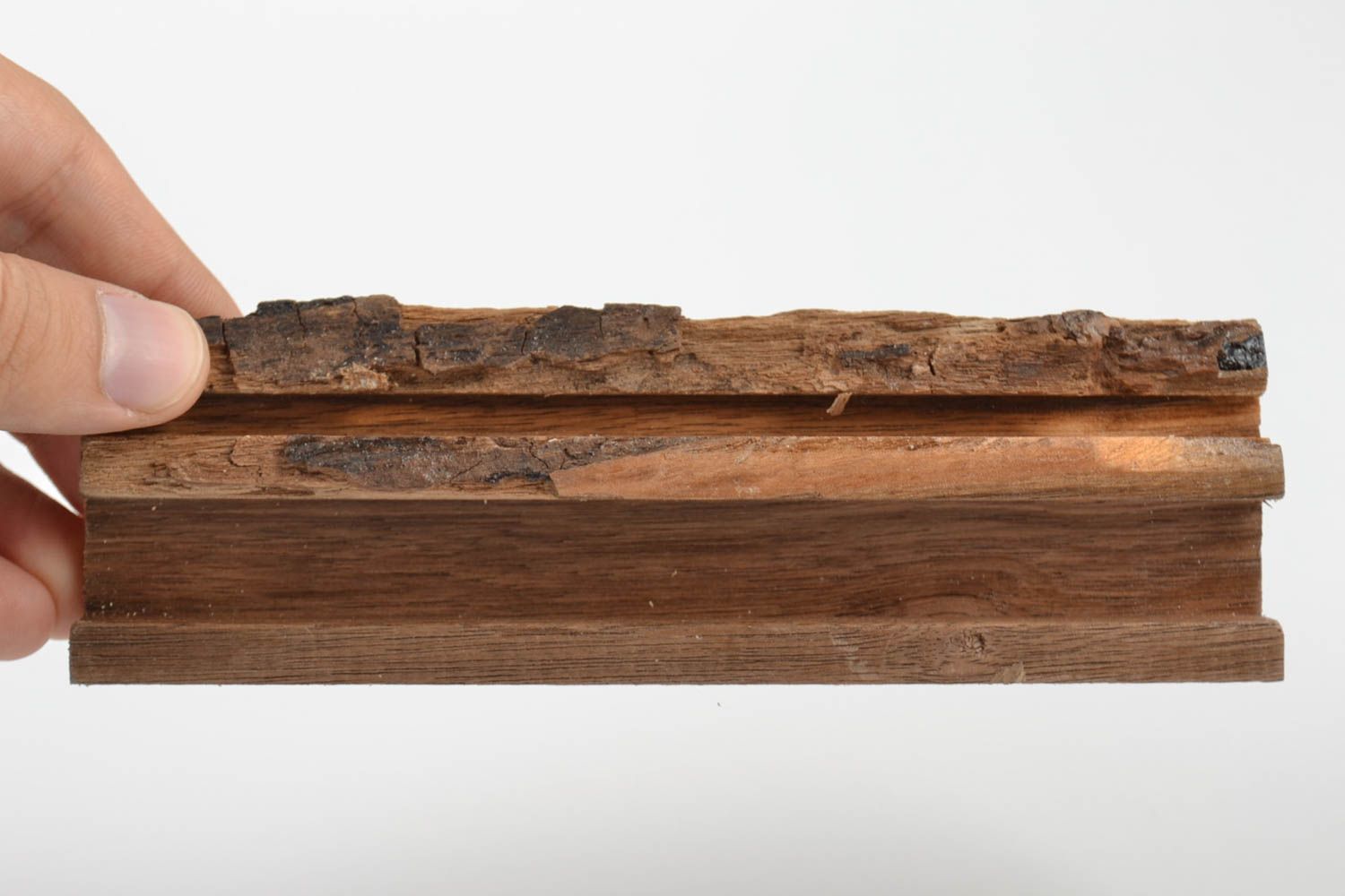 Handmade Handy Ständer aus Holz öko rein originell lackiert Geschenk für Chef foto 5