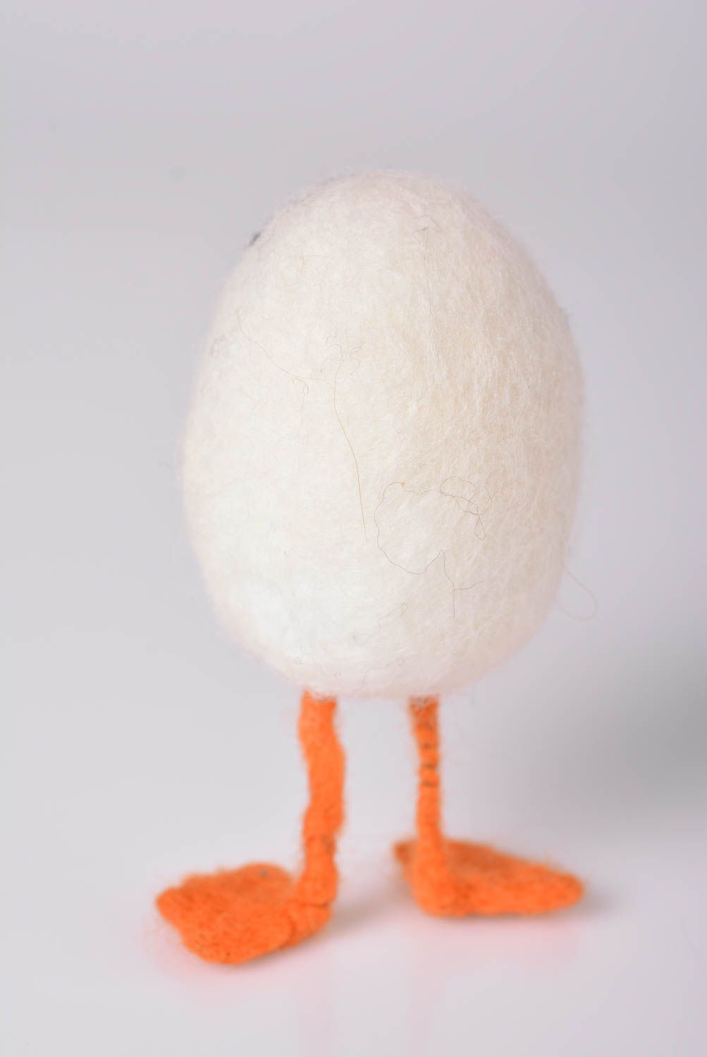 Игрушка ручной работы интерьерная игрушка из шерсти мягкая игрушка валяние Яйцо фото 5