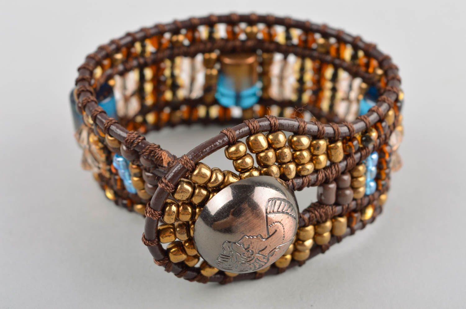 Handmade jewellery designer bracelet wrap bracelet beaded jewelry gifts for her photo 3