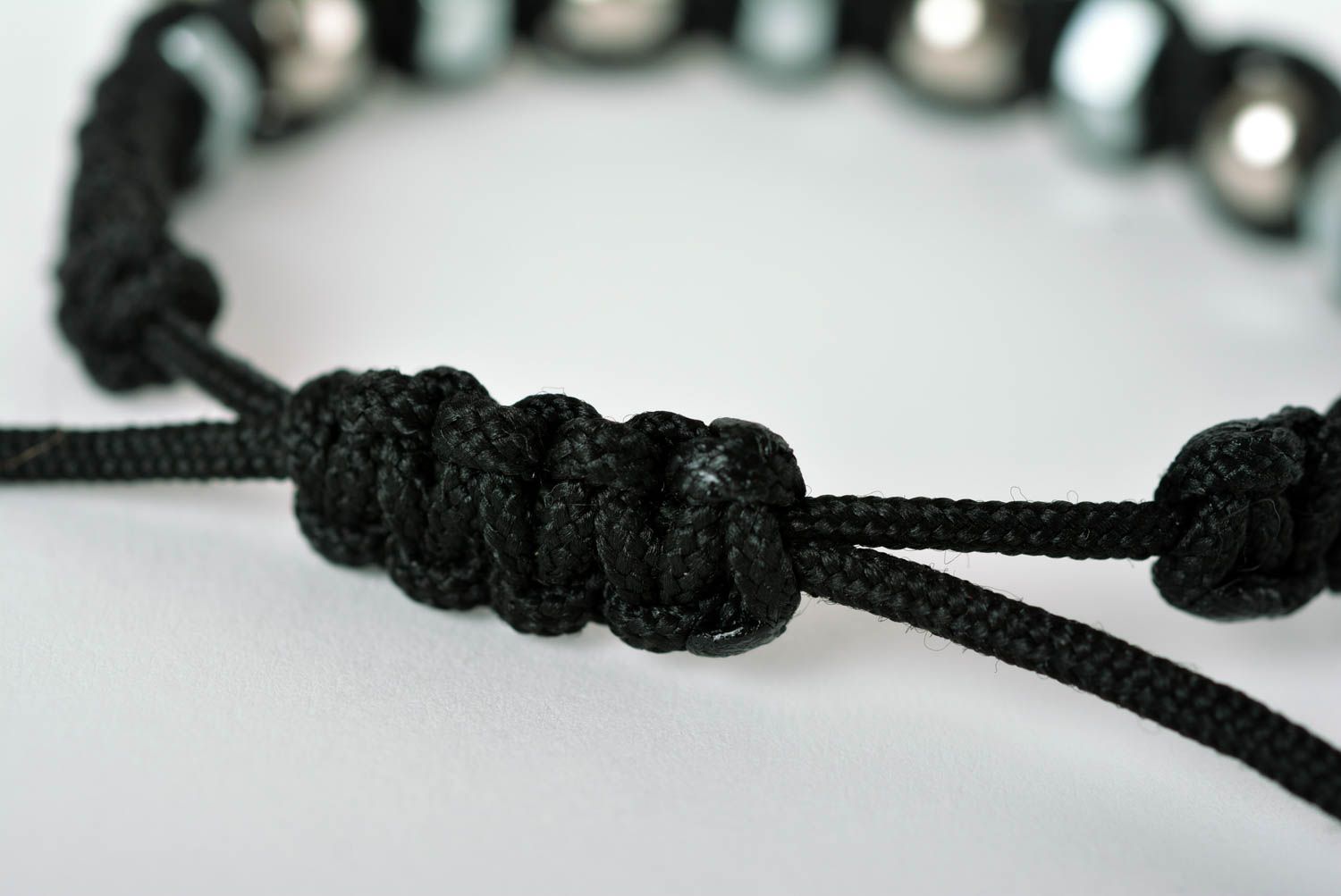 Stylish handmade woven cord bracelet unusual womens bracelet gifts for her photo 4
