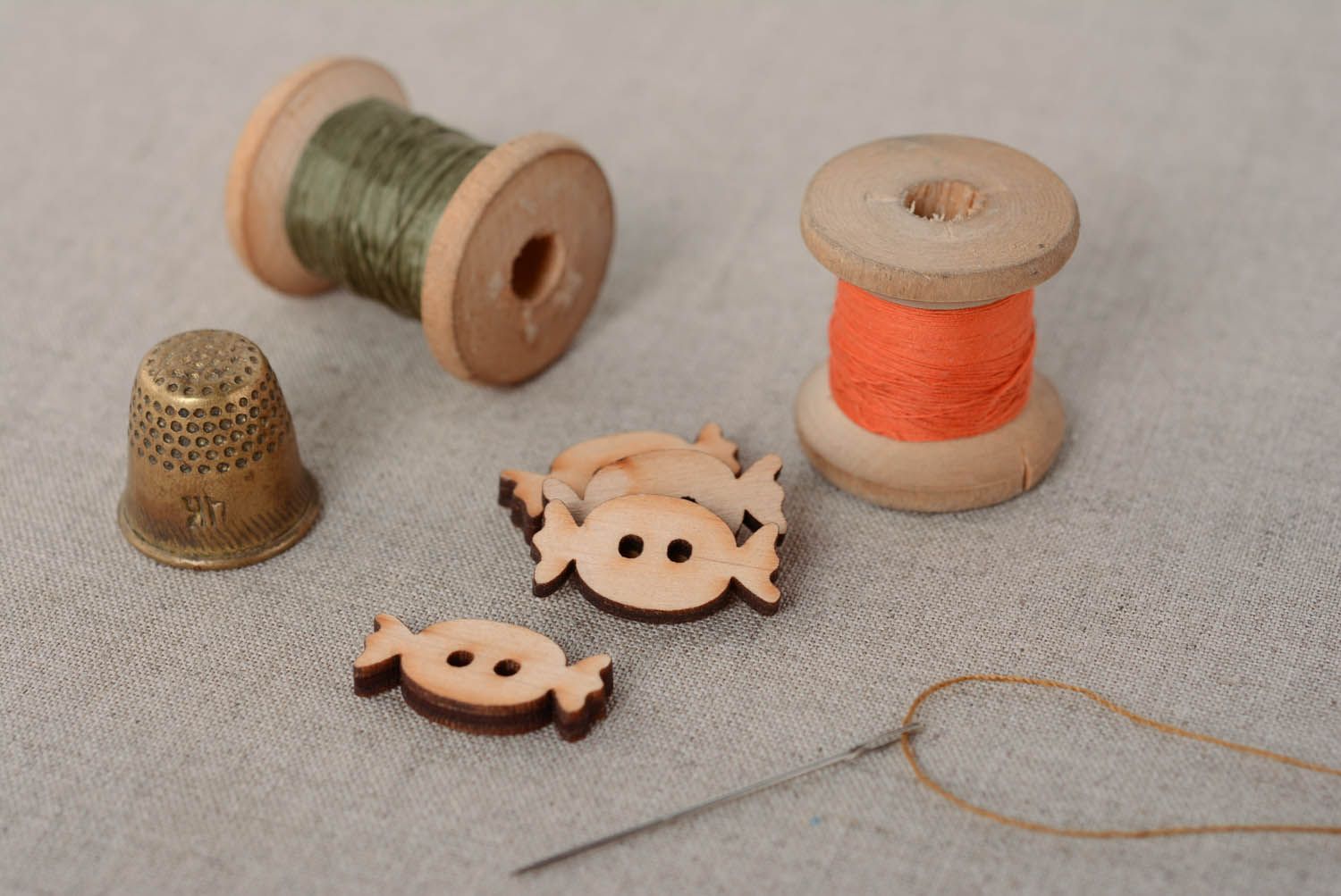 Wooden buttons Candy photo 2