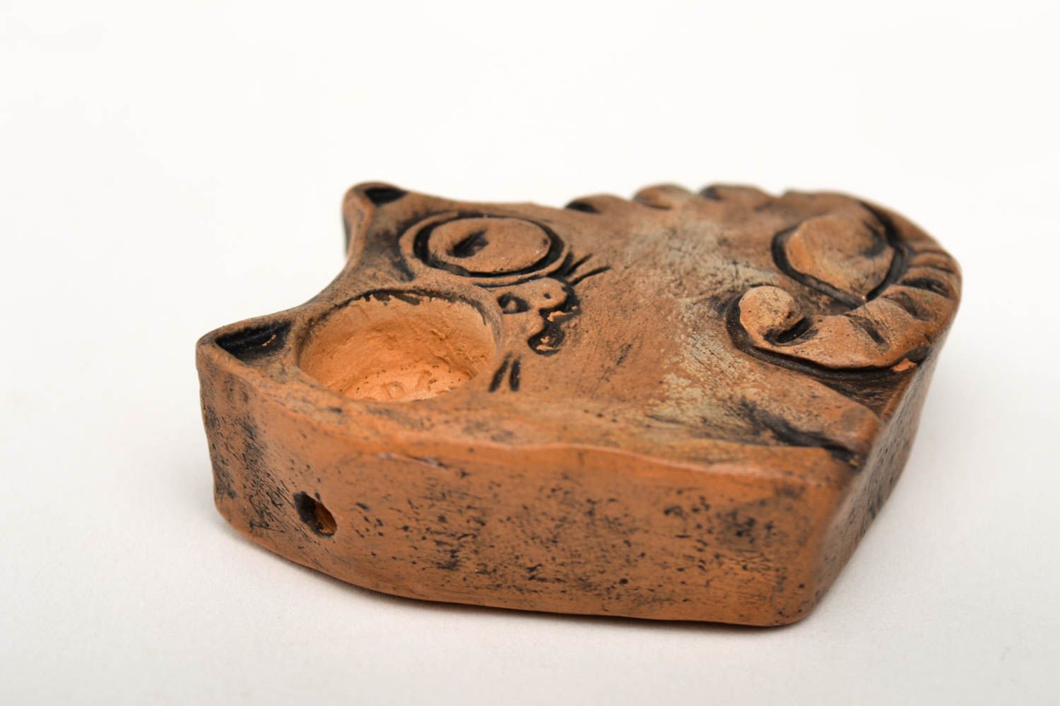 Handmade smoking pipe designer cat shape pipe ceramic pipe present for men photo 4