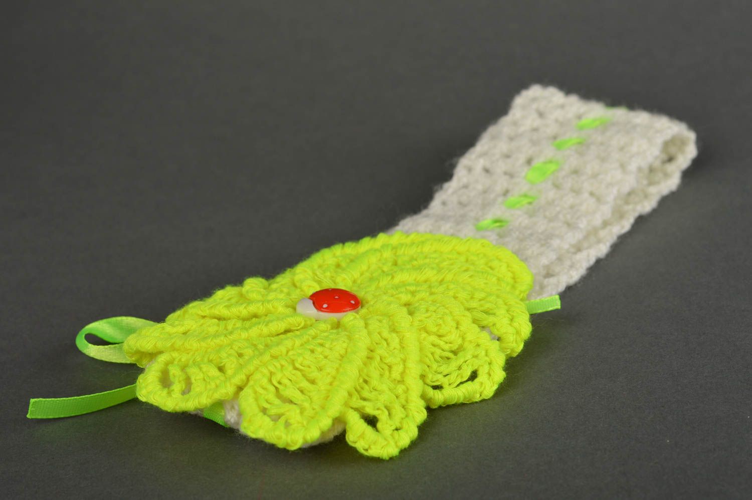 Повязка на голову ручной работы повязка для девочки детская повязка яркая летняя фото 5