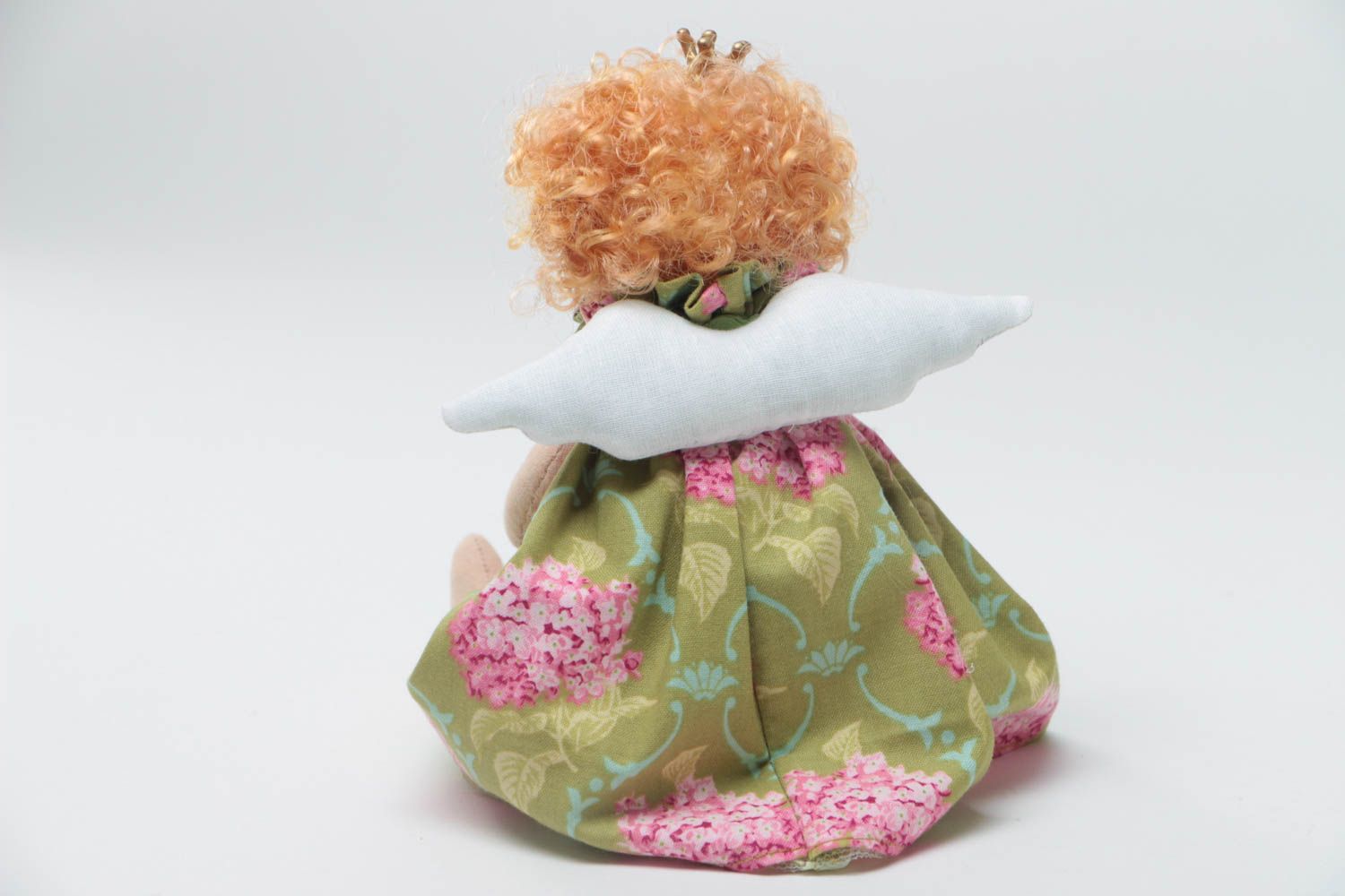 Handgemachte textile künstlerische Puppe Engel in Form vom Engel für Kinder foto 4