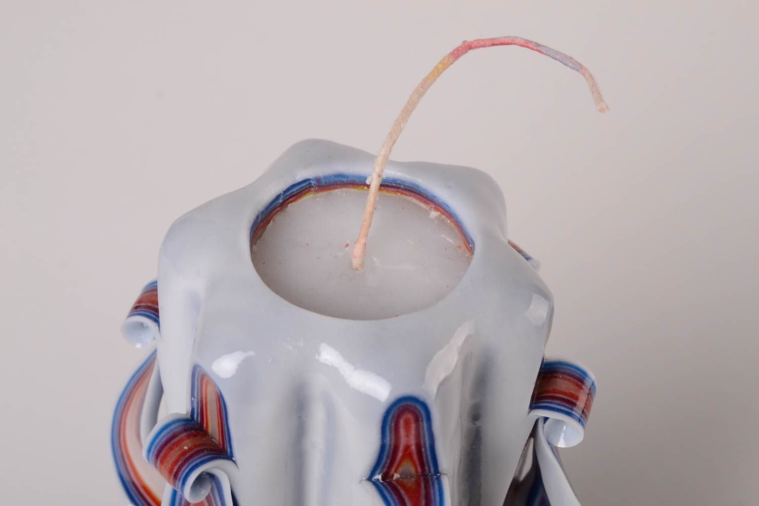 Vela de parafina hecha a mano decoración de interior objeto decorativo foto 3