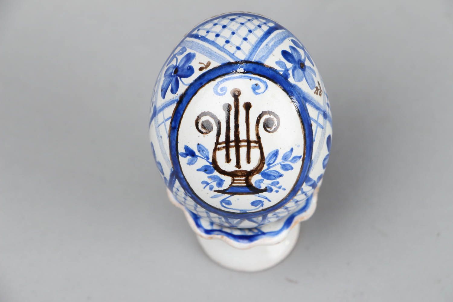 Keramik Ei auf Ständer foto 3