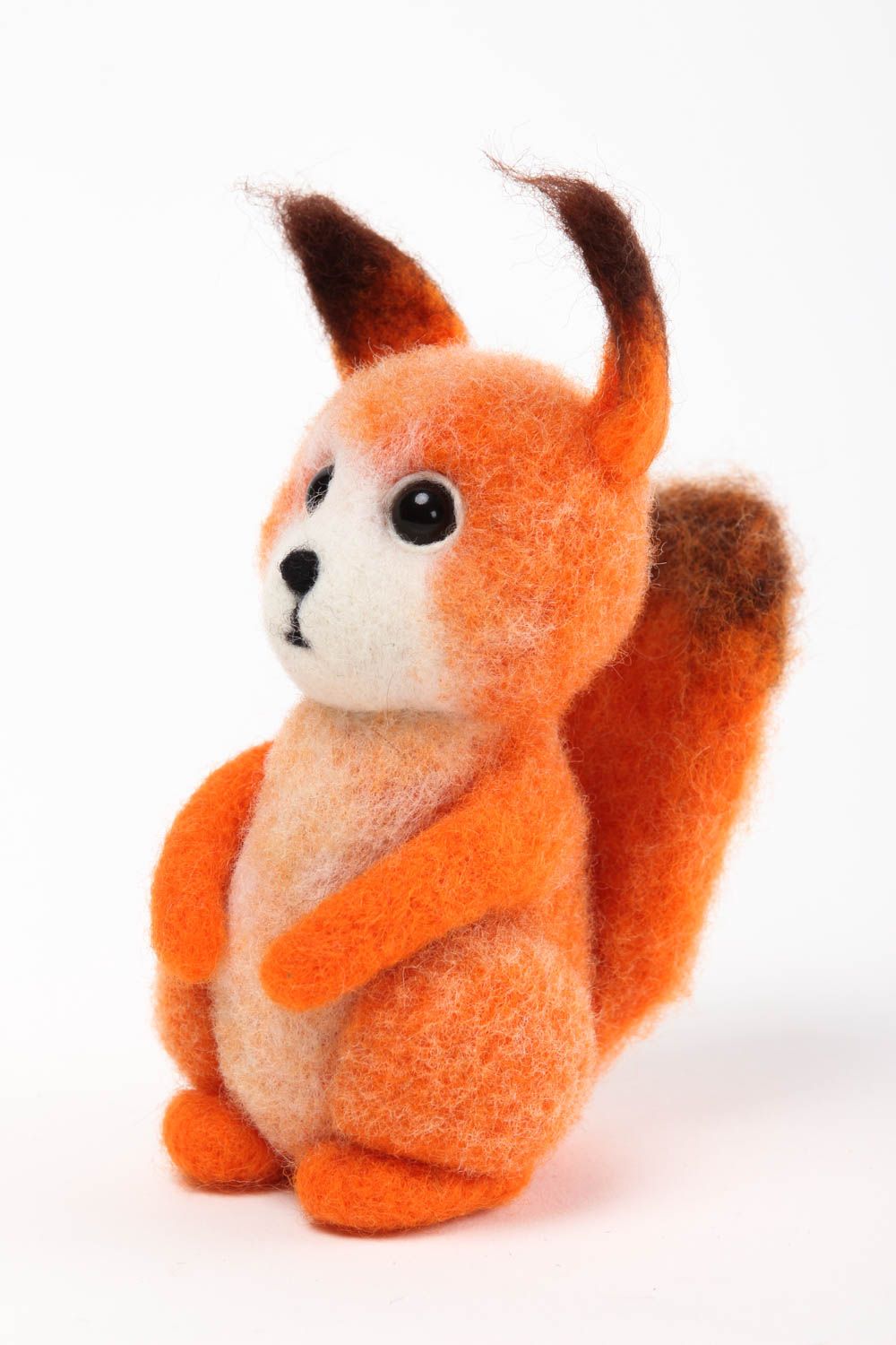 Handmade Filz Tier Eichhörnchen Spielzeug Geschenk Idee für Dekor hübsch foto 2