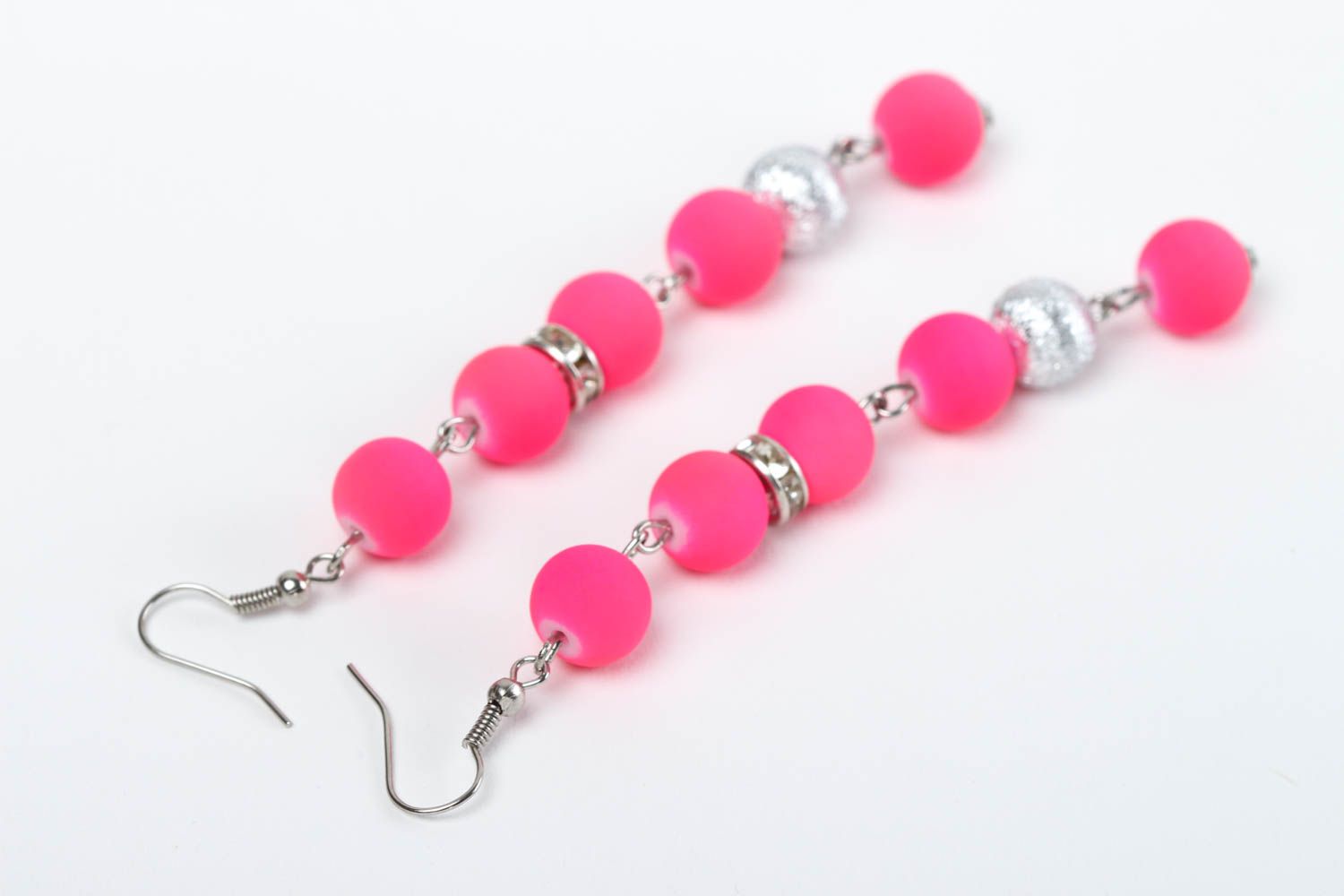 Handmade earrings designer earrings beads accessory unusual accessories photo 4
