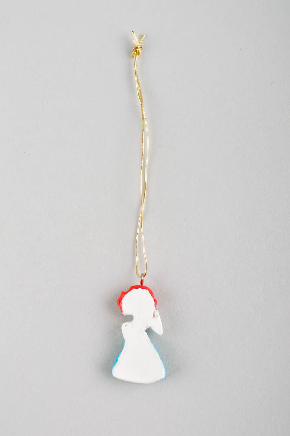 Игрушка на елку хэнд мэйд декор для дома игрушка из полимерной глины Девочка фото 2
