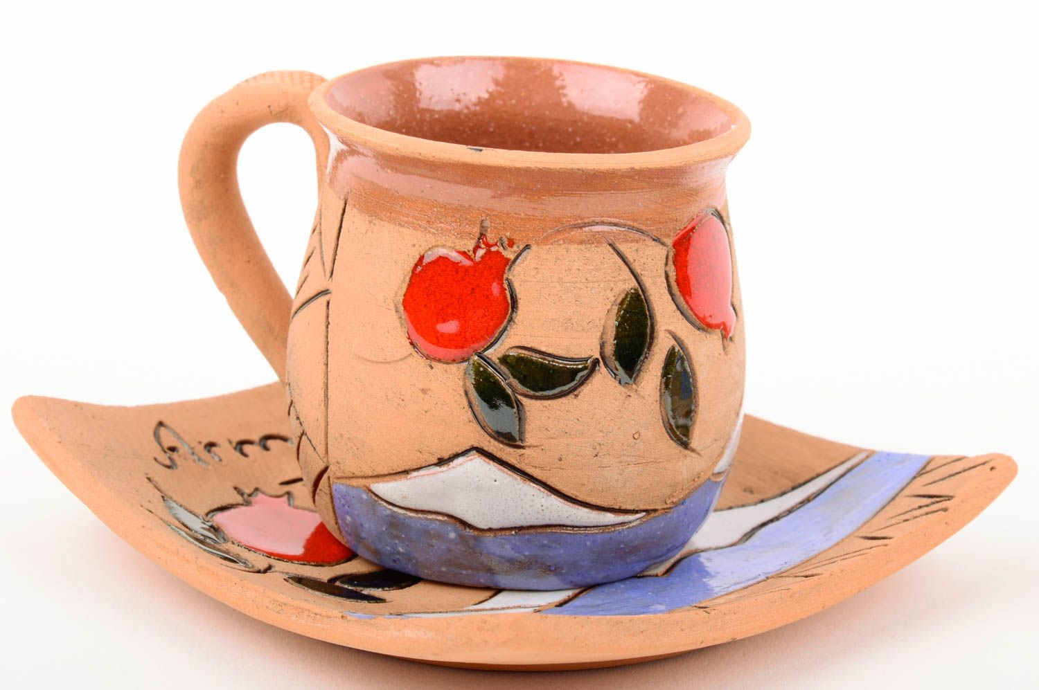 Keramik Tassen Aschenbecher Keramik Tee Tassen Handmade Tee Geschirr originell foto 4