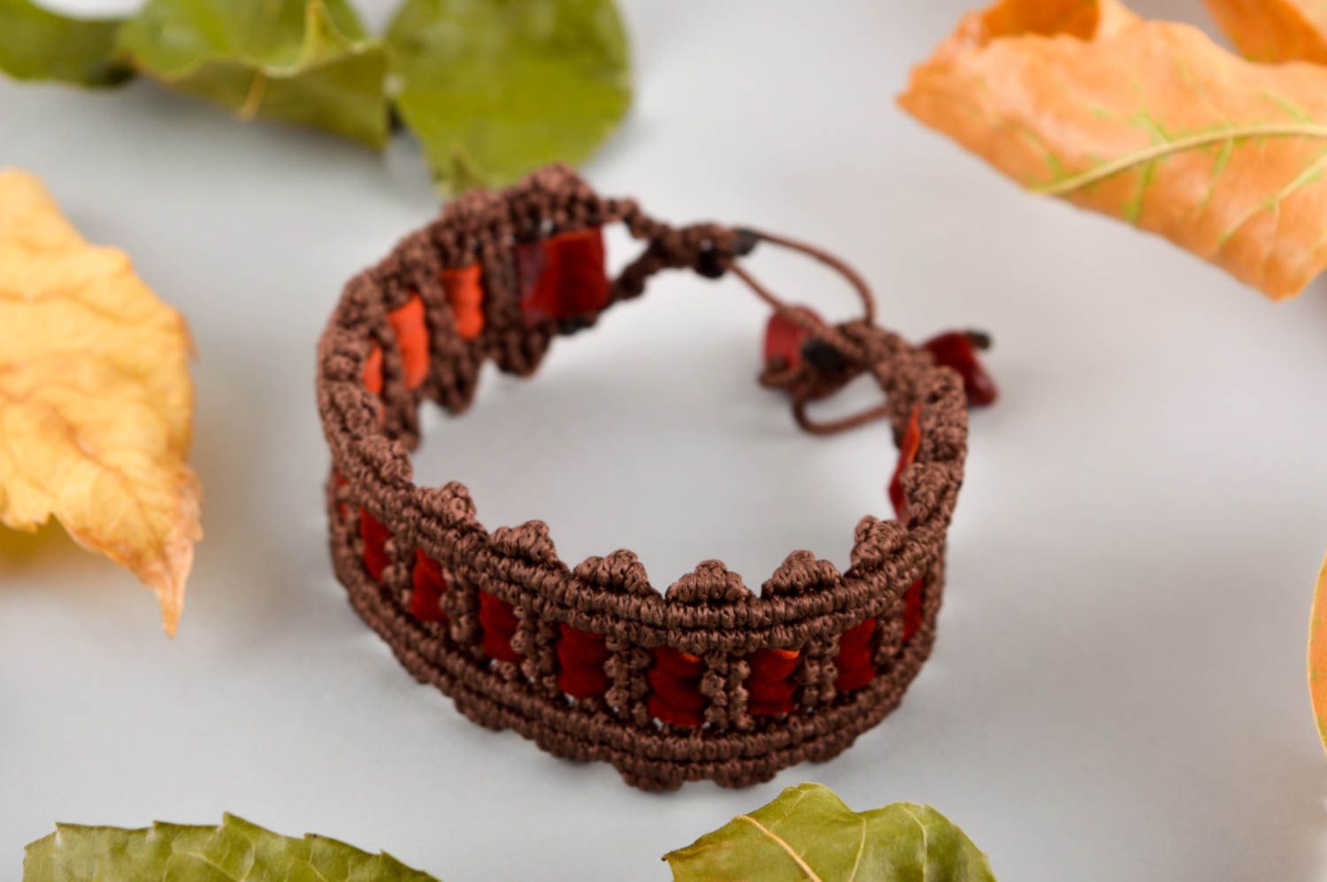 Handmade designer stylish bracelet unusual wrist bracelet elegant jewelry photo 1