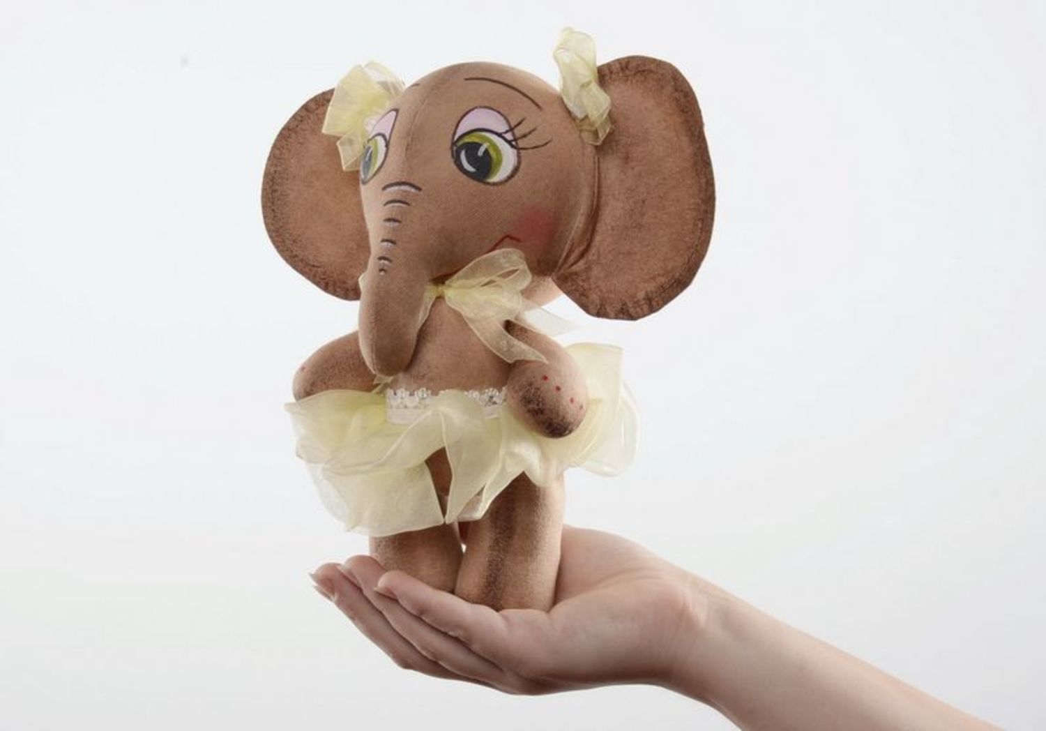 Bambola fatta a mano Elefantino Giocattolo aromatizzato Animali di peluche foto 3