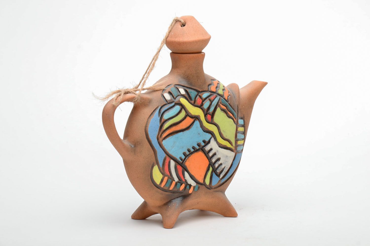 Handmade ceramic teapot photo 3